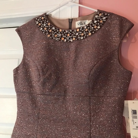 Eliza J Party Cocktail Dress Dusty Pink Size 6 New - Picture 3 of 9